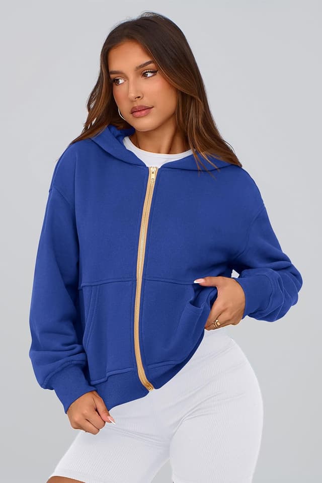 Thumbnail 6 de PRETTYGARDEN Women’s Zip-Up Hoodie Sweatshirt (Soft Fleece, Front Pockets) — Fall & Winter Layer