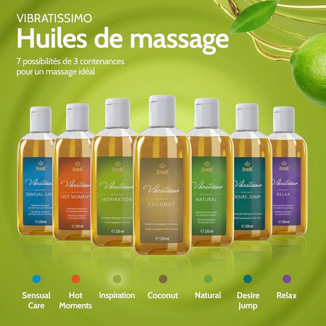 Thumbnail 5 de Vibratissimo Inspiration 250 ml, huile de massage au citron vert ⚙