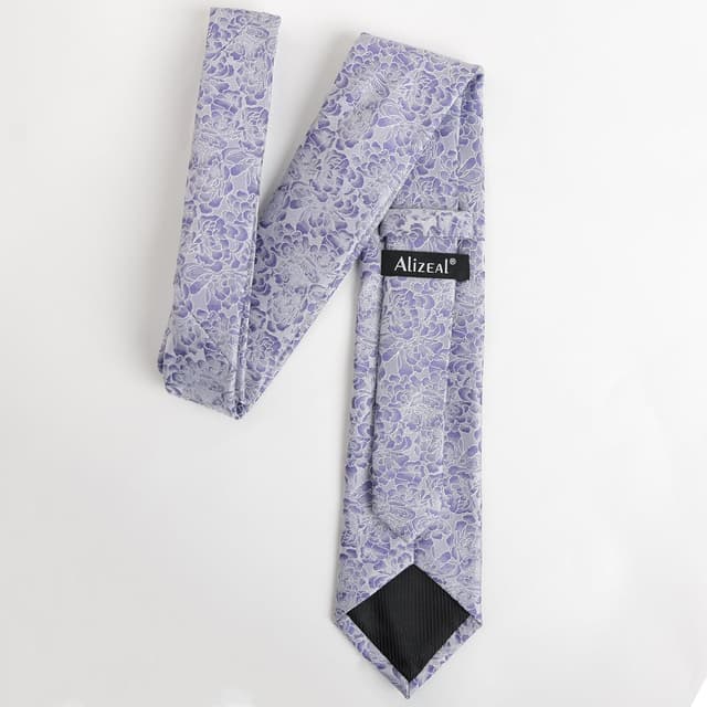 Detalle 2 de Alizeal floral necktie set 8 cm