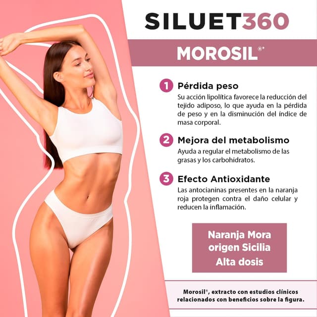 Thumbnail 2 de MOROSIL SILUET 360 🍊 Reductor de grasa, vientre plano, 30 comprimidos
