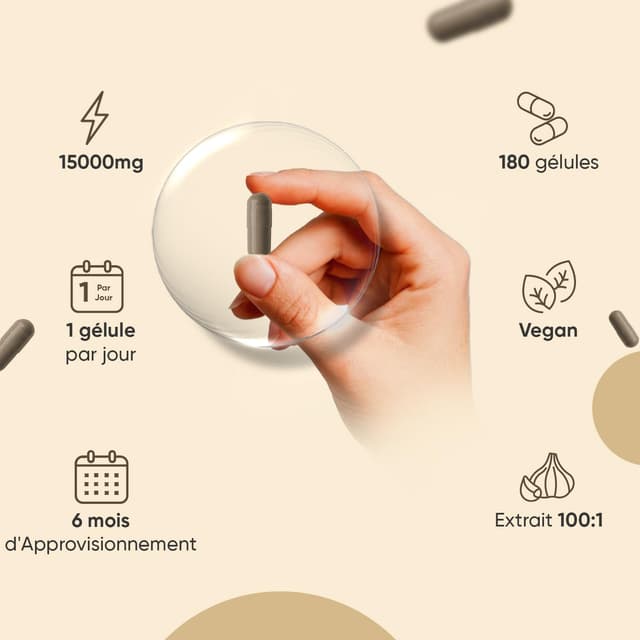 Thumbnail 1 de Ail noir fermenté 15000 mg 💊