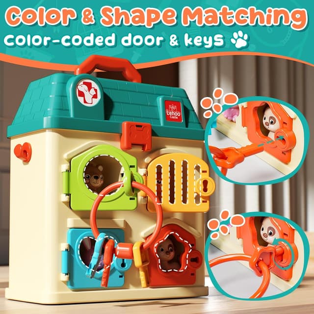 Detalle de Lehoo Castle Kids Vet & Doctors Playset – Pet Clinic Role Play Set for Age 3+