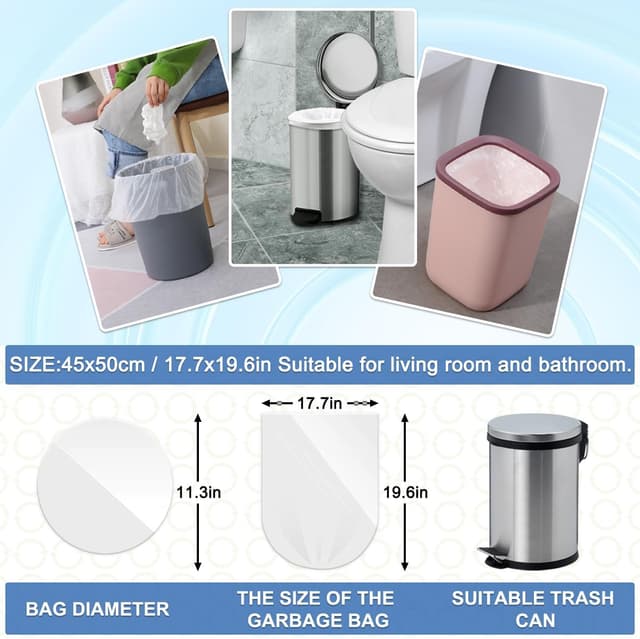 Thumbnail 2 de XUXRUS 10L Small Trash Bin Bags 120 Pack