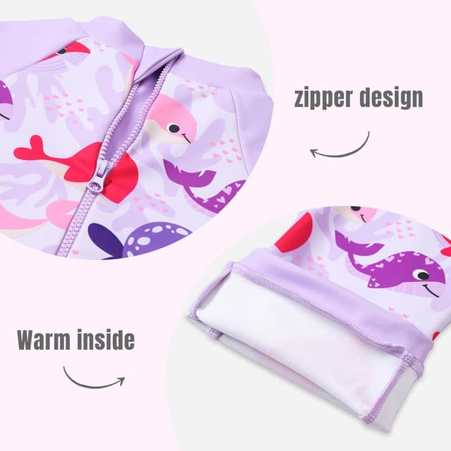 Detalle de Ewbob baby swimming warm suit 98% polyester