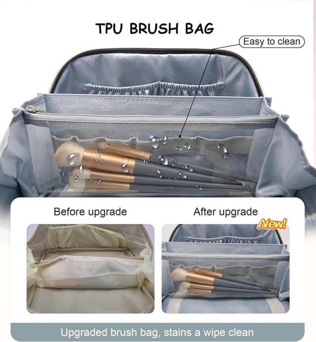 Detalle 2 de BOYATU Travel Makeup Bags 9.25in set