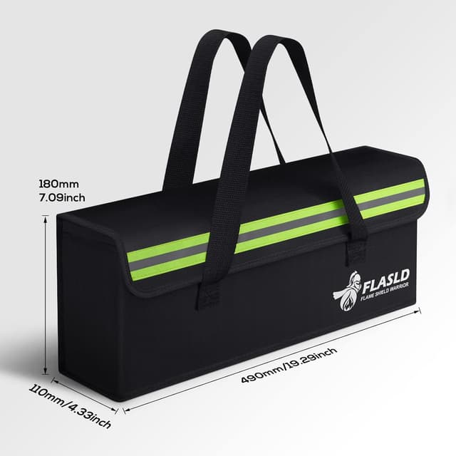 Detalle de FLASLD 2-Pack LiPo-Feuerfeste Tasche 49 x 11