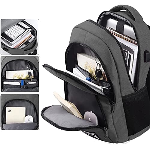 Detalle de YAMTION Mochila escolar YAMTION de 30 L con compartimento acolchado para portátil hasta 16” y puerto USB