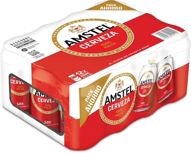 Thumbnail 3 de Amstel Cerveza Lager Pack 24 latas 33cl 🍺
