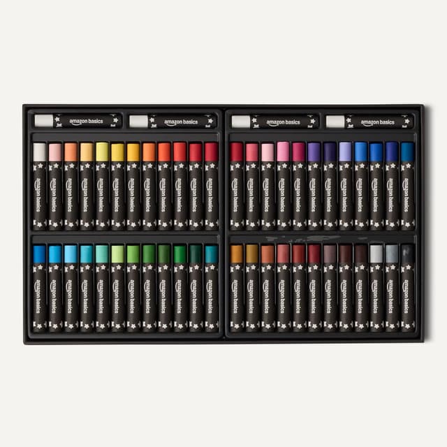 Detalle 2 de Amazon Basics set di pastelli a olio morbidi da 48 colori