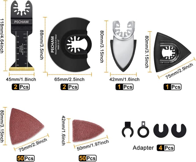Detalle 1 de PECHAM 128 Multitool Sägeblätter Set