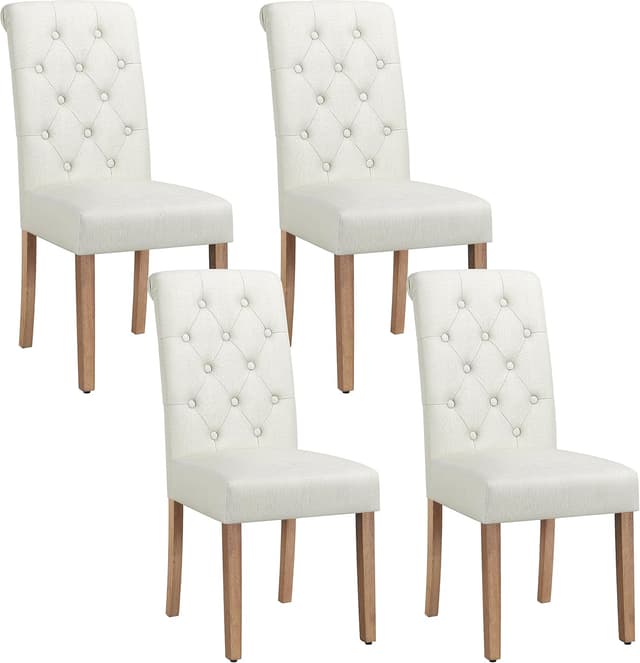 Imagen de Yaheetech Sillas comedor 4 piezas beige en OfertitasTOP