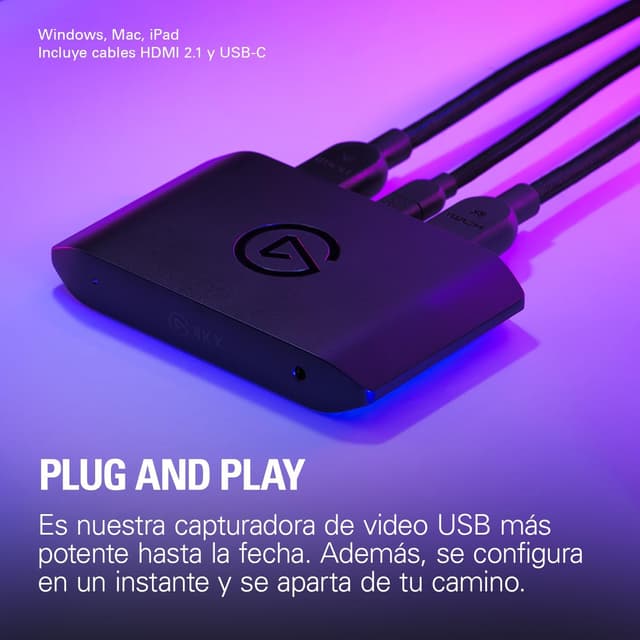 Thumbnail 5 de Elgato 4K X captura 4K144 para streaming 📷