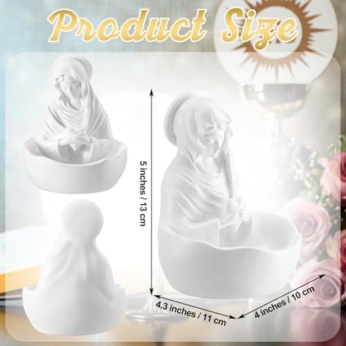 Detalle 2 de Statue de la Vierge Marie Lineshading 12,7 cm ⚰