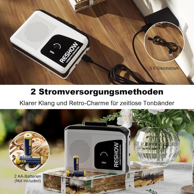 Thumbnail 5 de Reshow Lettore a cassette portatile 📼