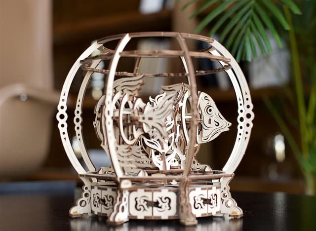 Thumbnail 6 de UGEARS Acquario Meccanico Puzzle 3D in legno con meccanismo a molla