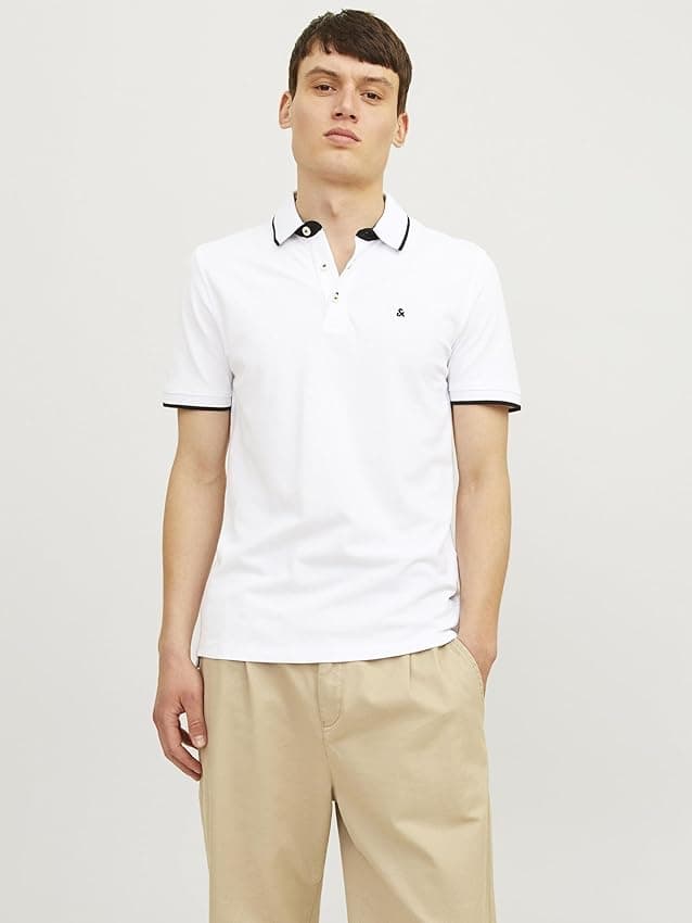Thumbnail 1 de Jack & Jones Polo SS 2pk, Hombre Bright Cobalt/Blanco