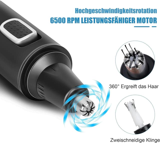 Detalle de Nasenhaartrimmer Herren 2‑in‑1 6500 U/min