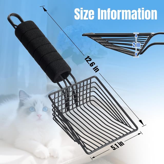 Thumbnail 6 de BasicForm Katzenstreuschaufel – Schnell Siebende Metall-Schaufel