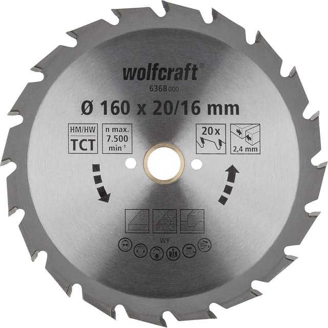 Thumbnail 4 de wolfcraft 6376000 Handkreissägeblatt ø190mm 30 Zähne