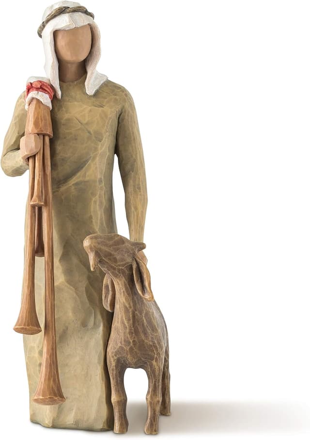 Detalle de Willow Tree Figura pastorcito y oveja 23 cm