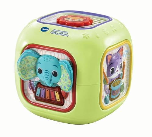 Detalle de VTech-Baby Cubo Sorpresas Música y Animales 🎲