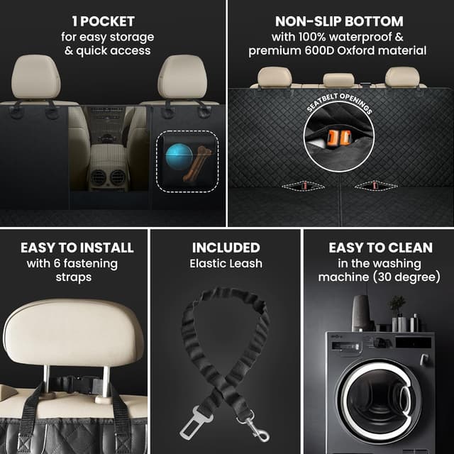 Thumbnail 4 de Naloo's World Funda para Asiento Trasero 147x137 cm