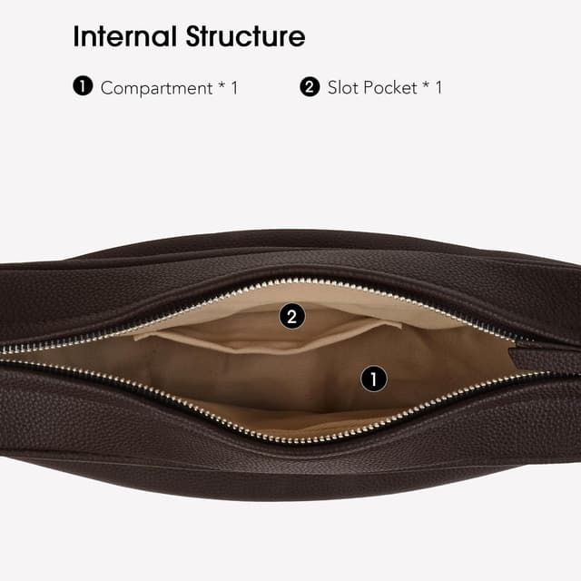 Detalle 1 de DONNAIN Genuine Leather crossbody bag 30cm