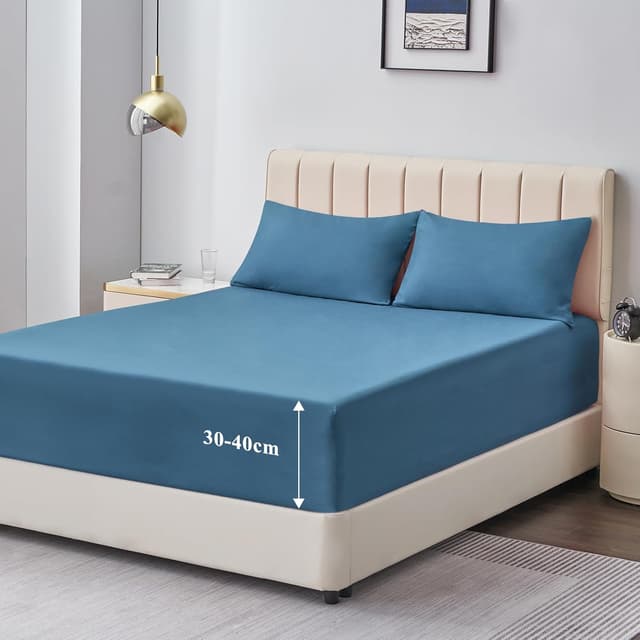 Thumbnail 6 de Aisbo King Size Fitted Sheet 150x200cm