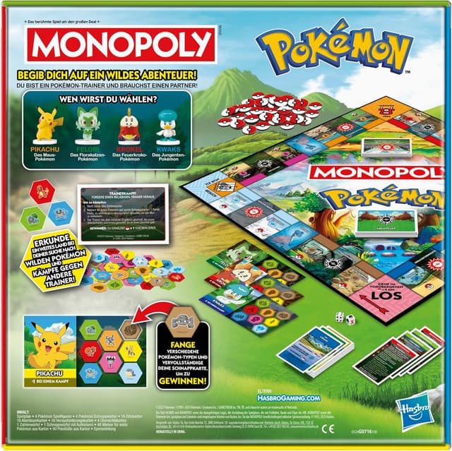 Detalle 2 de Monopoly Pokémon Edition Brettspiel Deutsch