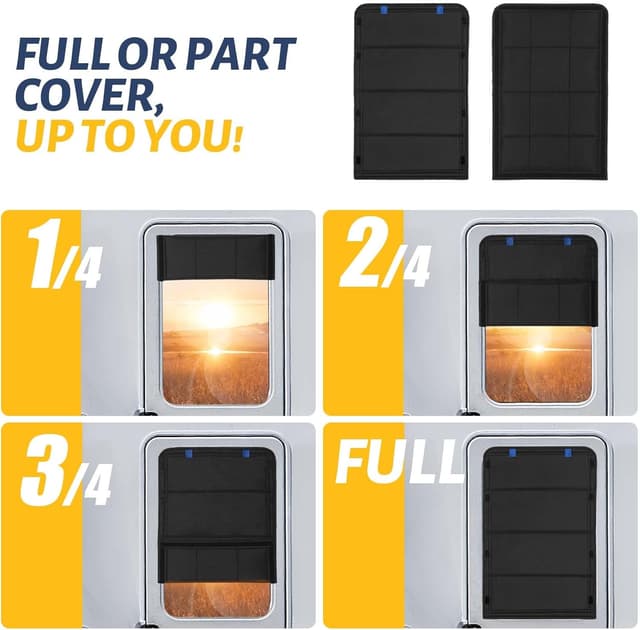 Thumbnail 4 de funomo RV Door Window Shade 25x16