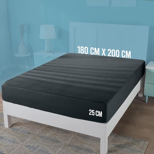 Detalle de Utopia Bedding Jersey Spannbettlaken 180 x 200