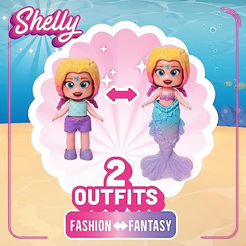 Detalle 2 de KOOKYLOOS Mermaid Beach House muñeca con mascota que cambia de color