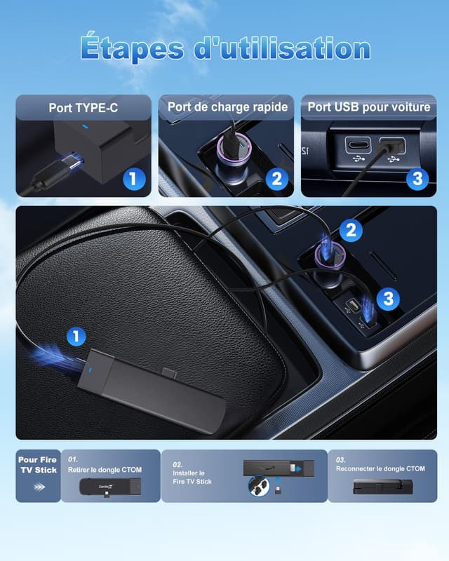 Thumbnail 5 de Carlinkit FireDrive Link Pro adaptateur CarPlay sans fil