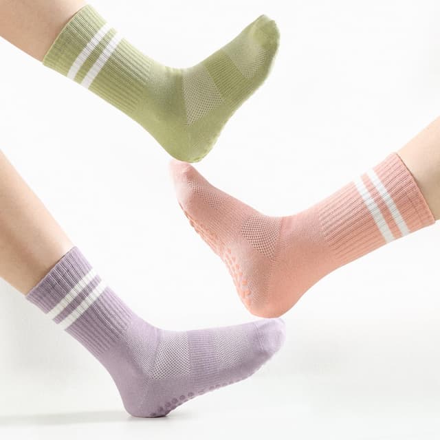 Detalle 2 de BUDERMMY Pilates Socken für Yoga 4 Paar