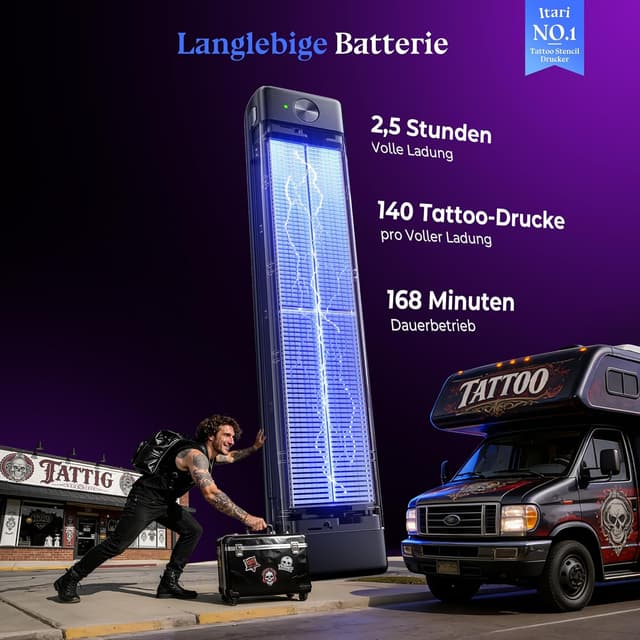 Thumbnail 2 de Itari A886 Tattoo Stencil Drucker Bluetooth