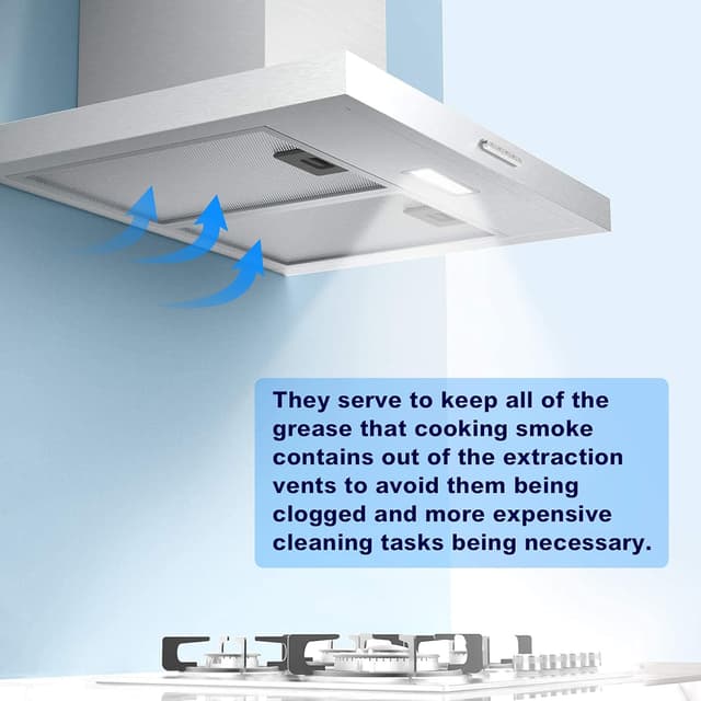 Detalle 2 de Aluminium Fettfilter 320 x 260 mm, 2er-Set