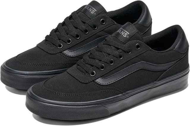 Detalle de Vans Herren Turnschuhe Brooklyn aus Wildleder – Black/Asphalt