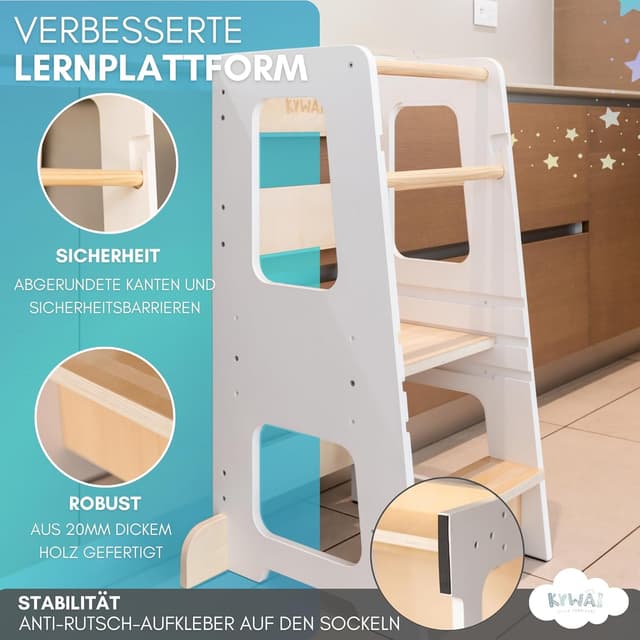 Thumbnail 2 de KYWAI Montessori Lernturm Premium, höhenverstellbar 👶