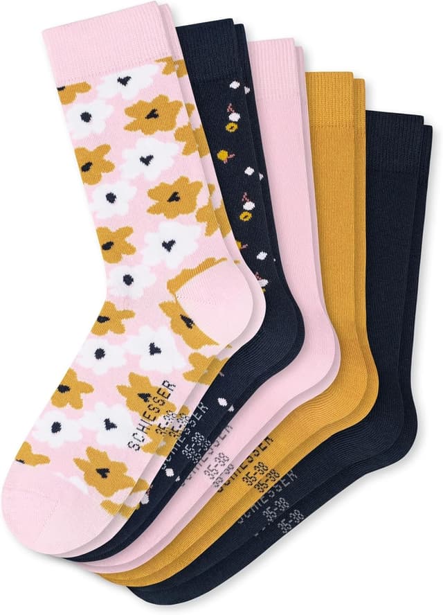 Detalle 2 de Schiesser Mädchen Teens Socken 5er Pack