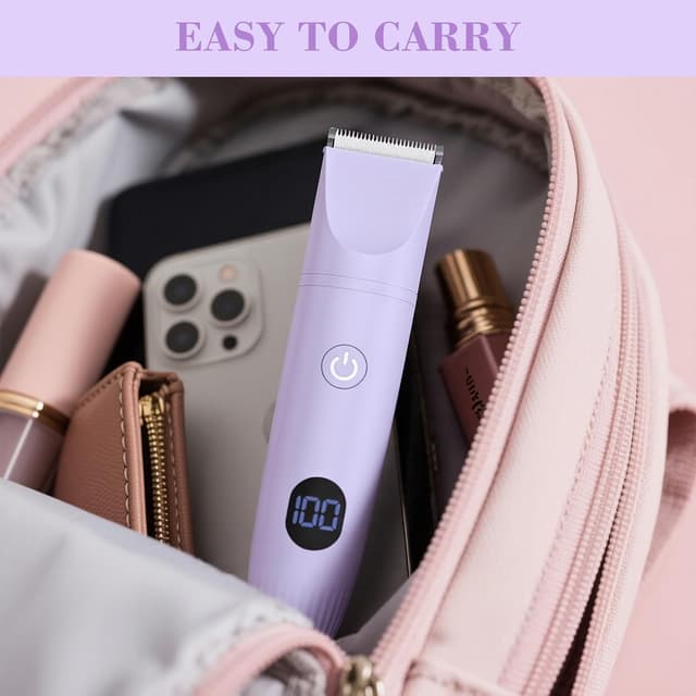 Thumbnail 6 de MIFXIN New 3-in-1 Women’s Electric Shaver (IPX6 Wet & Dry) – Bikini Trimmer, Lady Shaver & Epilator for Sensitive Areas (Purple)