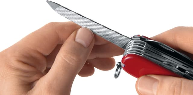 Detalle de Victorinox Sportsman Schweizer Taschenmesser mit 13 Funktionen – 84 mm, 3‑mm Schraubendreher