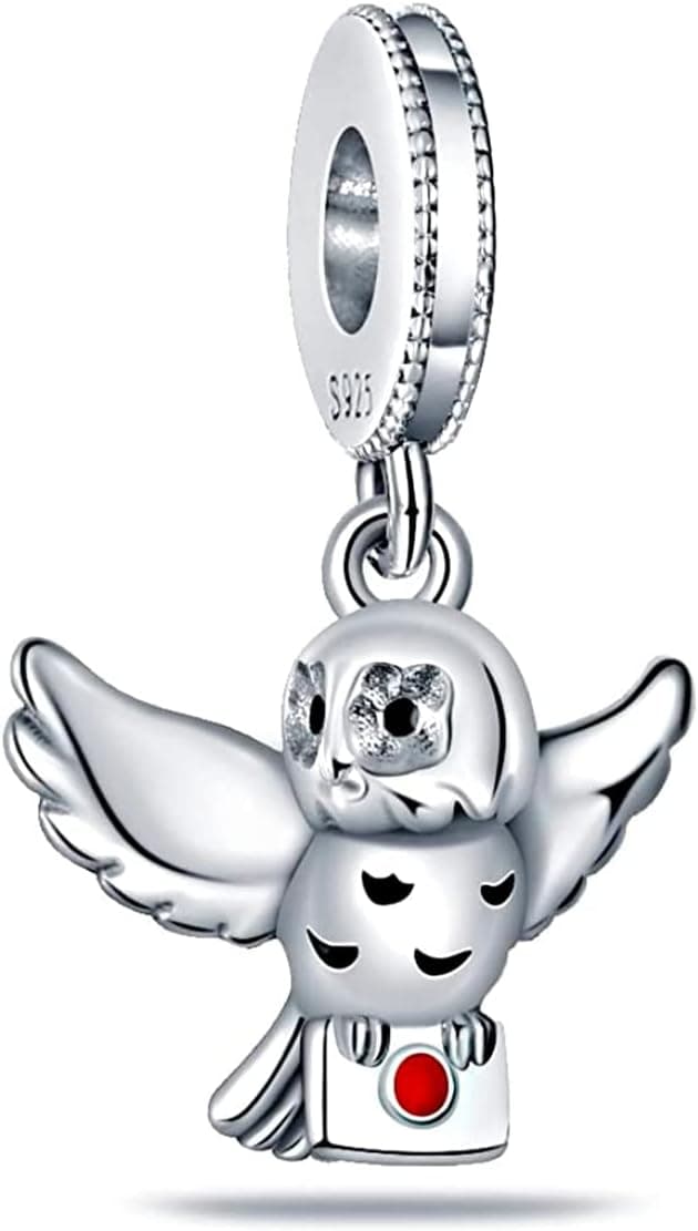 Detalle de HAEPIAR 925 Sterling-Silber Charms mit Zirkonia – Charm „Außerirdischer Hund“ für Armband & Kette