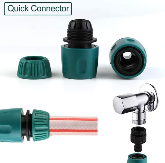 Detalle de Connettore rapido per tubo da giardino da 1/2” con valvola di regolazione (raccordi per DN15)