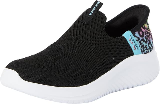 Imagen de Skechers Girls Zapatillas Niñas, Black Mesh, Talle 28 👟 en OfertitasTOP