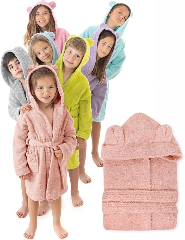 Thumbnail 5 de LEBENGOOD Albornoz infantil 100% algodón 1–12 años