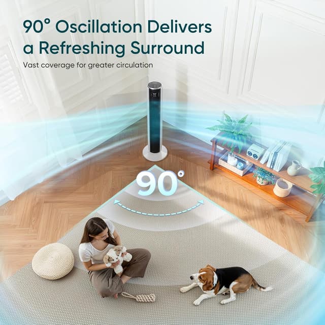 Detalle 2 de Levoit Tower Fan 25ft/s