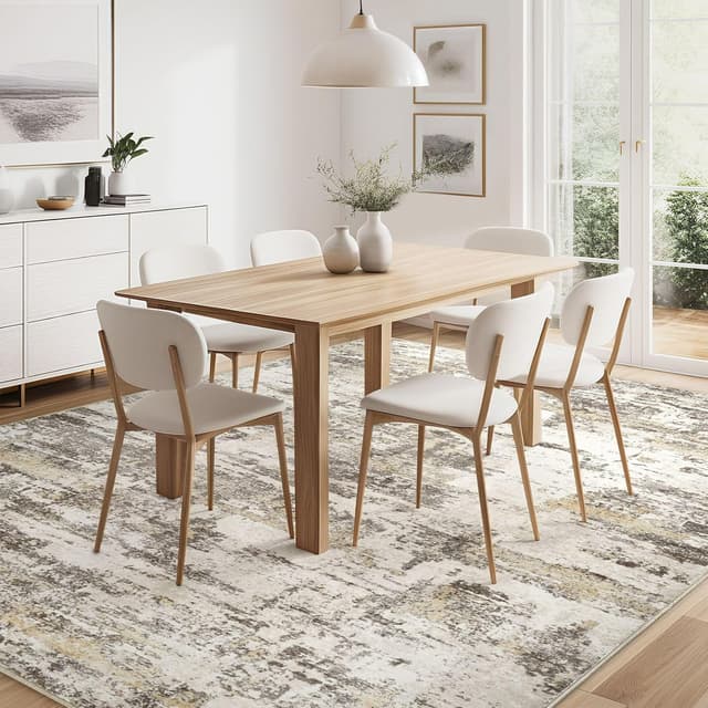 Thumbnail 6 de 8x10 Washable Abstract Area Rug