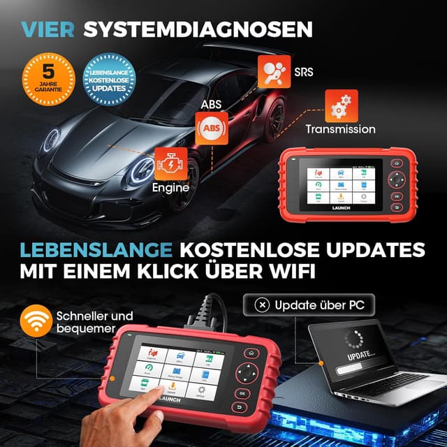 Detalle 2 de LAUNCH CRP123X V3.0 Diagnosegerät OBD2 4‑Systeme