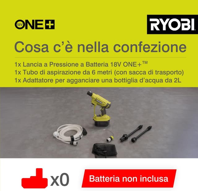 Thumbnail 5 de RYOBI RY18PW22A-0 Pistola a pressione 22 bar