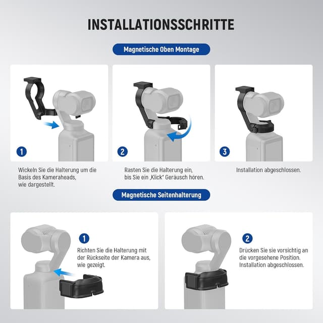 Detalle 2 de NEEWER Basics M21 magnetisches Hilfslicht USB‑C für OSMO Pocket